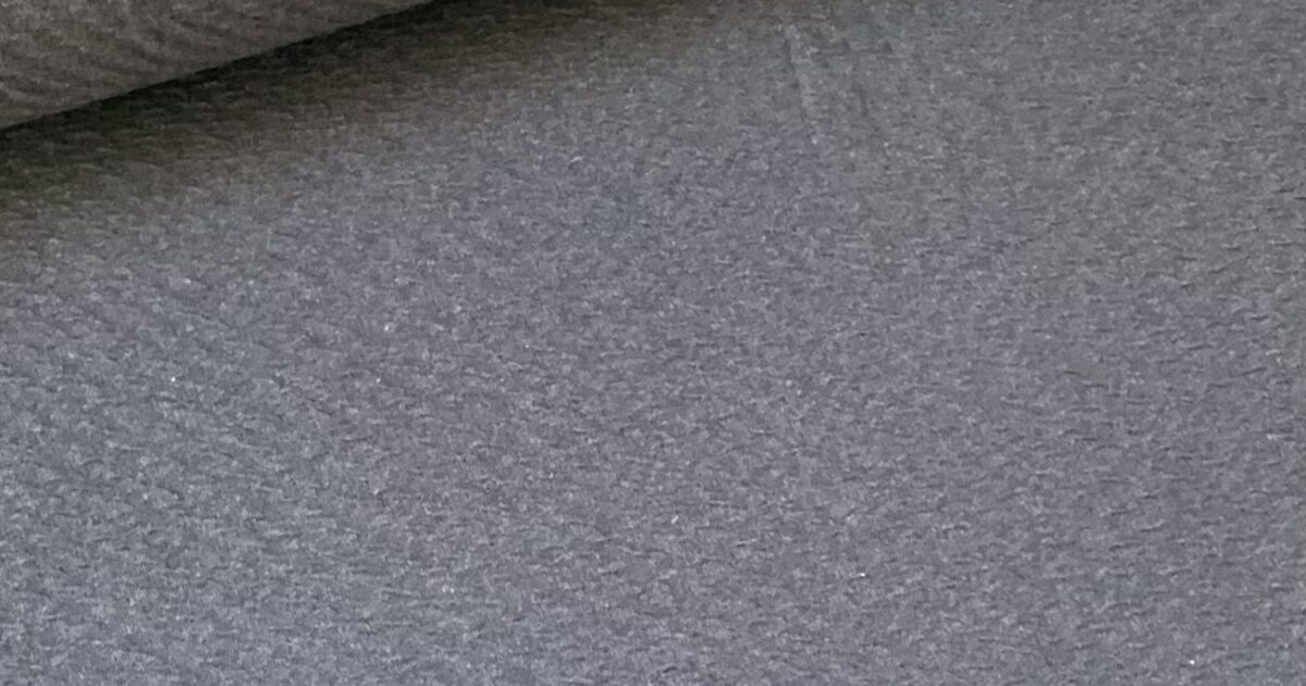 Poef Arendal Chenille met ribbeleffect, Donkergrijs - 102x80x40cm